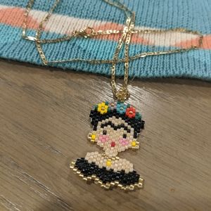 Frida Kahlo Handcrafted Necklace